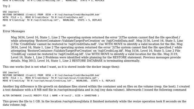 Databases: SQL Server Demo Environment on Docker Desktop (Win 10): DB storage und upgrade paths смотреть онлайн