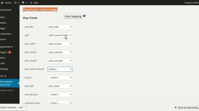 WordPress XML Import - WP Advanced Importer Overall Demo смотреть онлайн