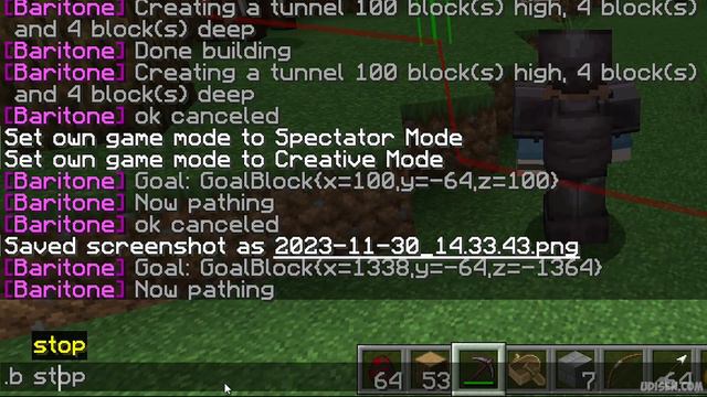 Minecraft 1.20.4 How To Use Baritone TO FIND STRUCTURES (EASY, 2024)