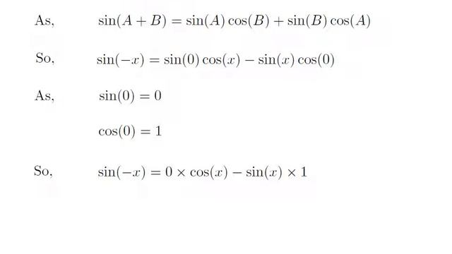 sin(-x) | sin(-A) | sin(-theta) | Identity for sin(-x) | value of sin(-A) смотреть онлайн