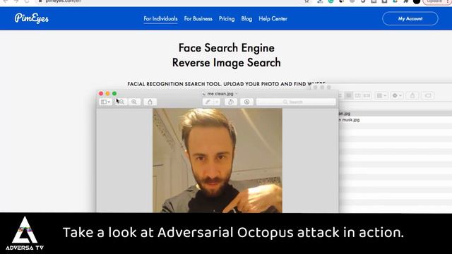 Hacking AI Facial Recognition Search PimEyes. Stealing Elon Musk’s Identity Via Adversarial Attack