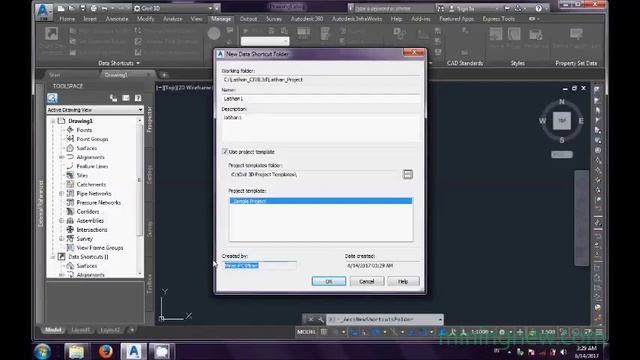 2 Buat Project Autocad Civil 3D 2018 смотреть онлайн