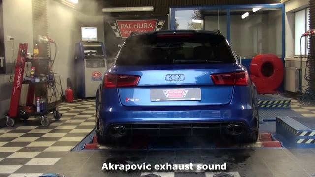 NEW AUDI RS6 ABT 700HP 860Nm Akrapovic exhaust by Pachura Moto Center смотреть онлайн