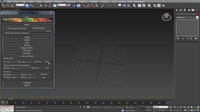 Random Master 1.0 - 3ds Max Script смотреть онлайн