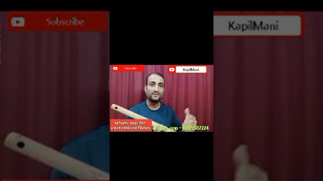 Customised Natural Node D Sharp Bass Bamboo Flute | KapilMani | contact on whats app - 800587224 смотреть онлайн