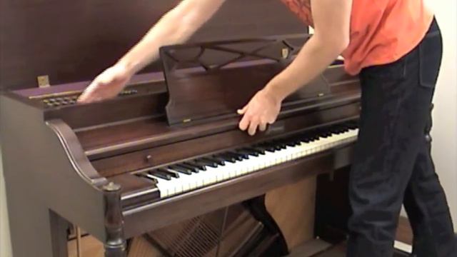 How to Buy a Great Used Piano - Step 2 How to open up a upright piano to inspect смотреть онлайн