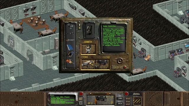 Fallout 2 - A Gardian Portal special encounter and unique Scorcher gun смотреть онлайн