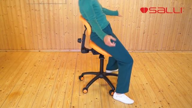 Как установить опору для спины Stretching Support для стула-седла Salli смотреть онлайн