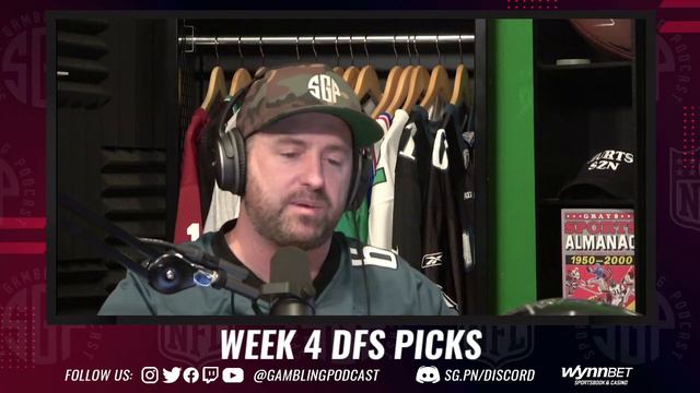 NFL DFS Picks Week 4 - Sports Gambling Podcast - DFS Lineups - Fantasy Football смотреть онлайн