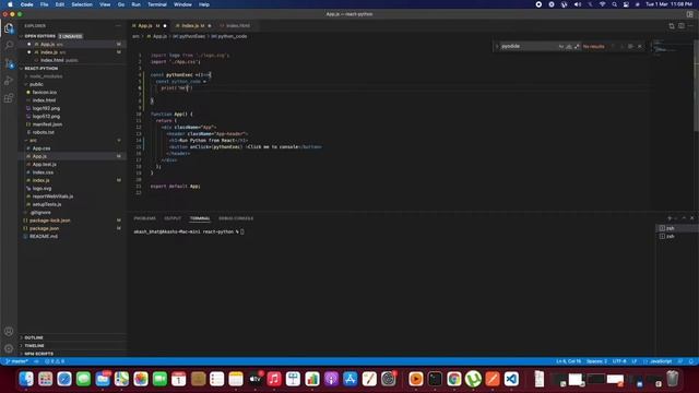 How to run Python code from ReactJS смотреть онлайн