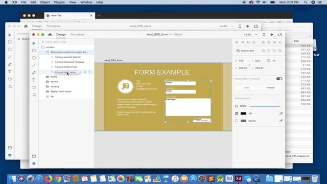 Adobe XD to HTML Web Form and Input Elements смотреть онлайн