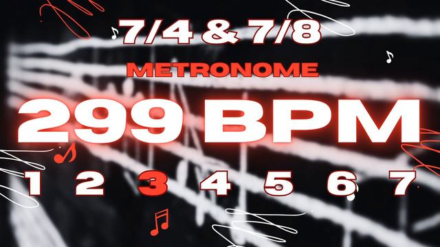 299 BPM - 7/4 & 7/8 Metronome смотреть онлайн