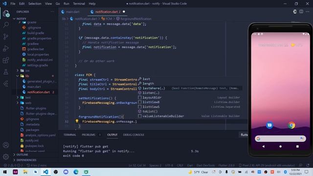 Flutter - Firebase Push Notification | FCM смотреть онлайн