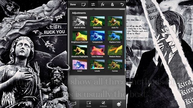 Anime Edit Tutorial Part 1 | BLACK HAIR in Photoshop Touch! (Android) смотреть онлайн