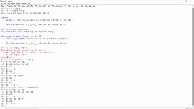 Python Deep Copy and Shallow Copy Practical смотреть онлайн