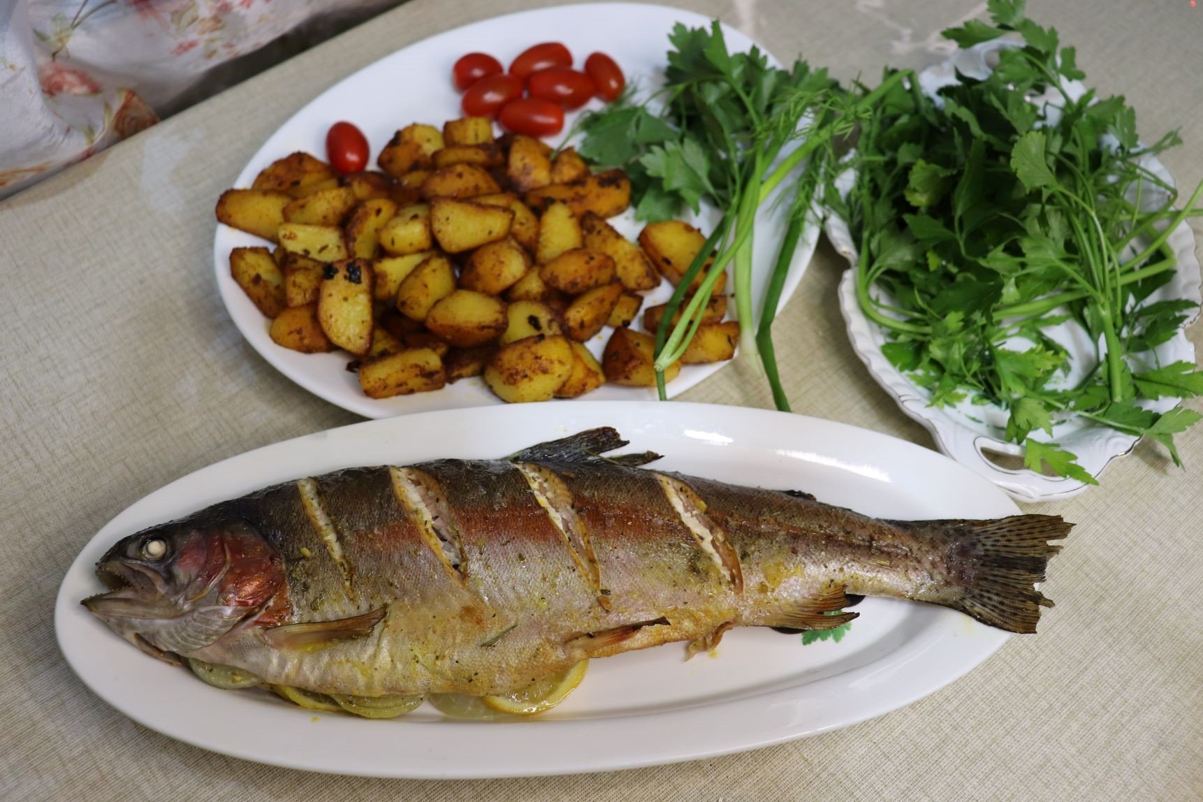 Запеченная форель в духовке