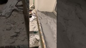 Восстановление подоконника из бетона