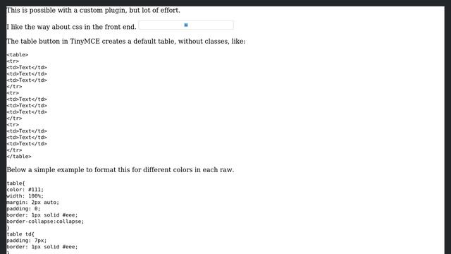 Wordpress: Can i set css class for table via TinyMCE смотреть онлайн