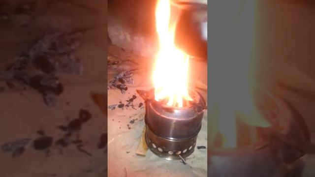 Мини печка на дровах. смотреть онлайн