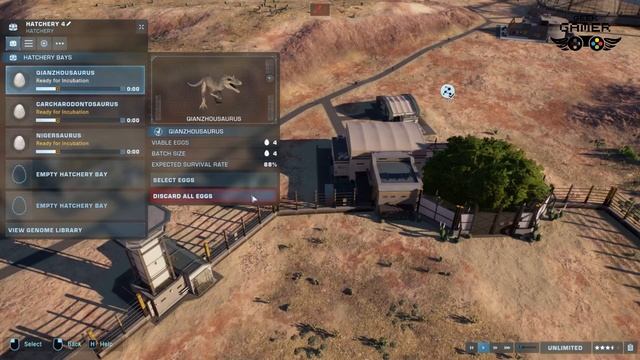 Build dinosaur arena Jurassic World Evolution 2 Greek Gamer Part 1 смотреть онлайн