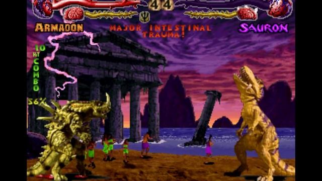 Primal Rage Playthrough Armadon смотреть онлайн