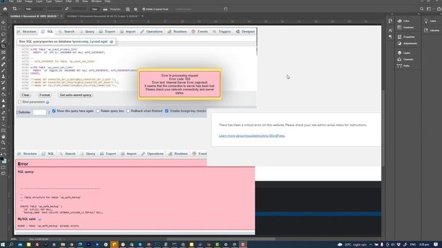Server Error 500 wp_wpfm_backup already DBStoreMigrator.php Migrating Errors Can't update Elemento смотреть онлайн