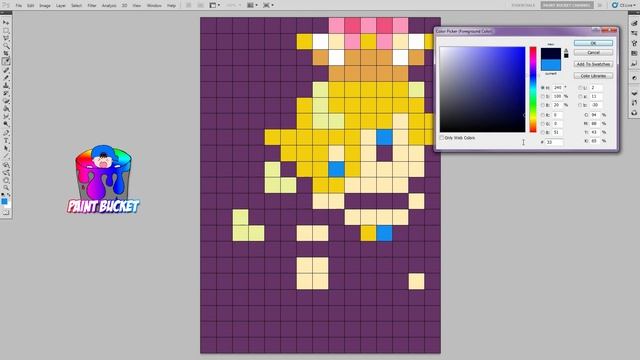 How to Draw Bowsette 8-Bit Pixel Art - Super Mario Maker Tutorial Walkthrough смотреть онлайн