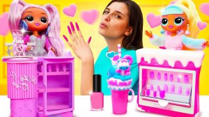 Что приготовят Куклы ЛОЛ? Какой маникюрвыбрать? Видео про игры в куклы для девочек – Салон красоты