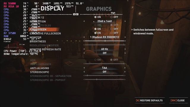 MSI ALPHA 15 RYZEN 7 3750H RX 5500M TEST IN 7 GAMES 1440P смотреть онлайн