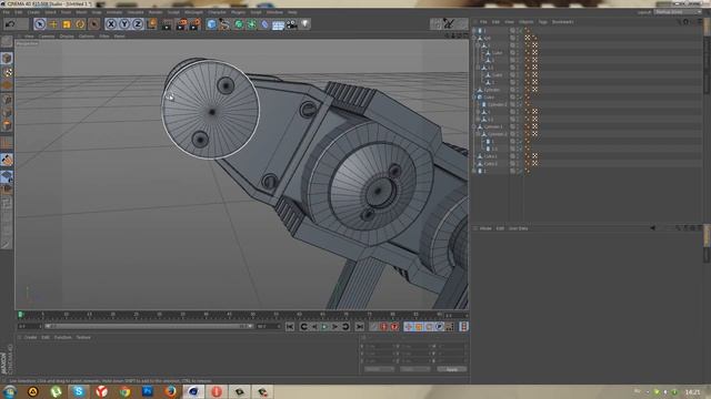 Cinema 4D: Робот Манипулятор: Урок №2 [HD]