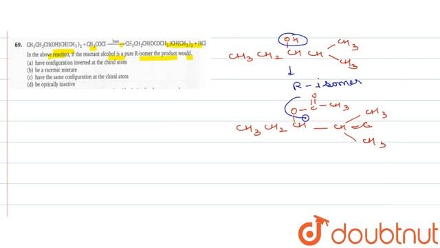 `CH_(3)CH_(2)CH(OH)CH(CH_(3))_(2)+CH_(3)COCI Overset(