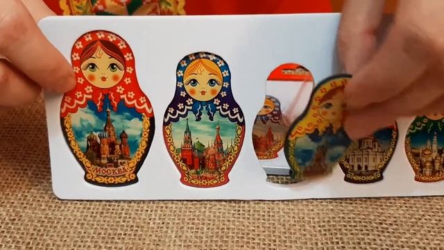 Набор магнитов на холодильник Матрешки - Москва смотреть онлайн