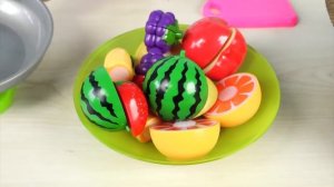 Готовим Вместе с Эмилюшей Фрукты и овощи  на липучках