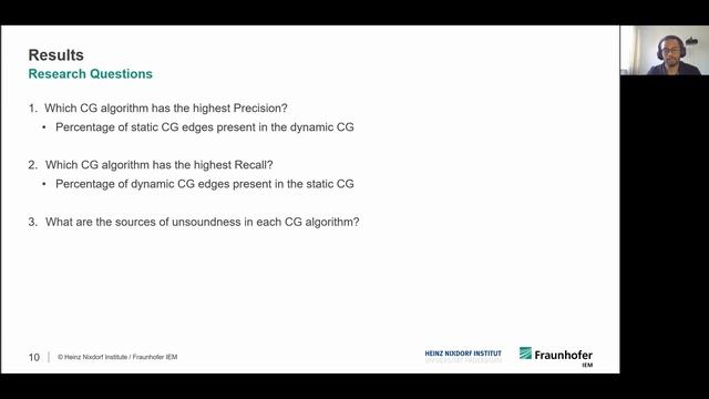 Sriteja Kummita: Qualitative and Quantitative Analysis of Callgraph Algorithms for PYTHON смотреть онлайн