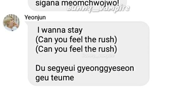 TXT texts - [tHe bLue hOuR lyRicS] смотреть онлайн