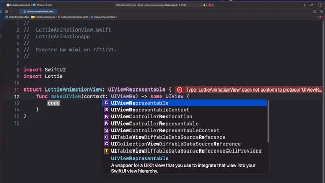 Importing Lottie Animations in SwiftUI смотреть онлайн