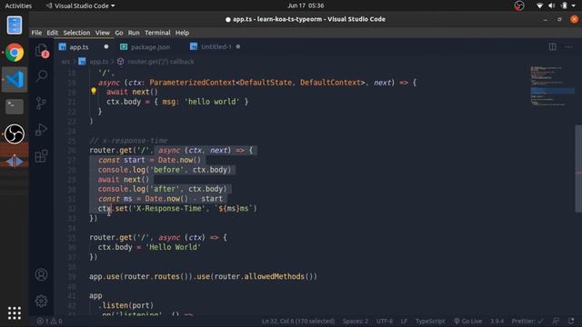 02 - Notes About The Context - restful API - Koa.js | TypeScript |TypeORM смотреть онлайн