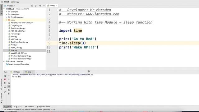 Python - Time Sleep - module смотреть онлайн