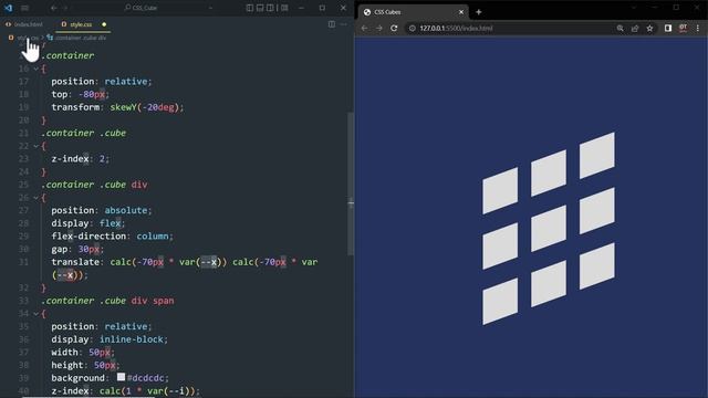 CSS Only Cubes Hover Effects смотреть онлайн
