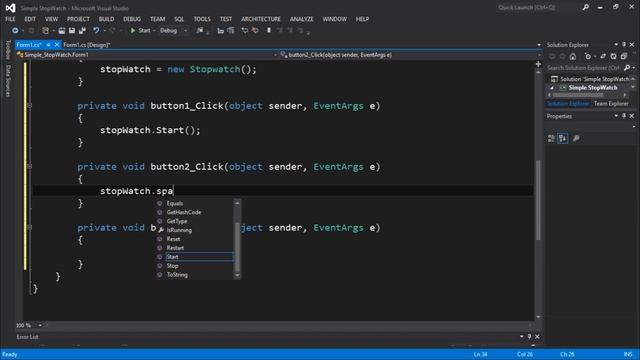 C# Windows Forms Tutorial #22 - How to Create a StopWatch смотреть онлайн