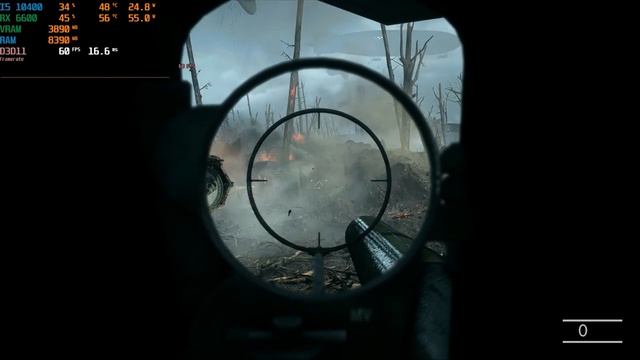 Battlefield 1 | i5 10400 + RX 6600 смотреть онлайн