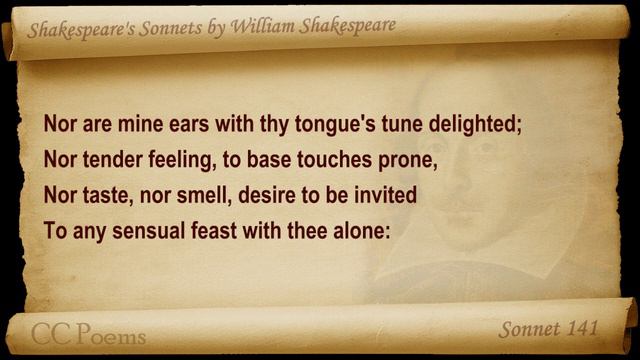 Sonnet 141 by William Shakespeare смотреть онлайн