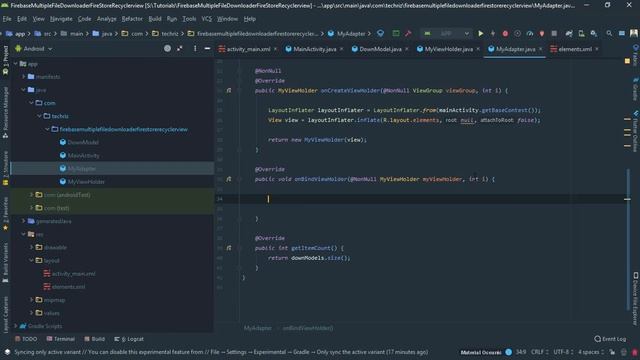 How to download files from Firebase Storage to Android device using RecyclerView | Simple tutorial смотреть онлайн