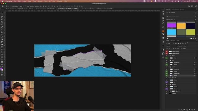 Tutorial: Photoshop Paper Tear Effect Header (Textures And Overlay Downloads)