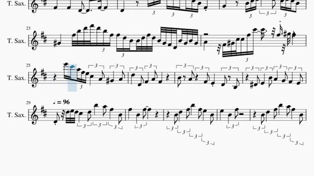 Tenor Sax Sheet Music: How to play Ain't Misbehavin' by Fats Waller смотреть онлайн