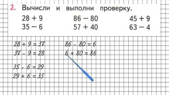 Страница 90 Задание 2 – Математика 2 класс (Моро) Часть 1 смотреть онлайн