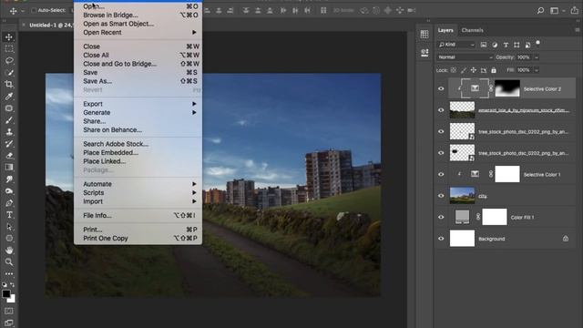 Leave Town - Digital Art Photoshop Manipulation Tutorial смотреть онлайн