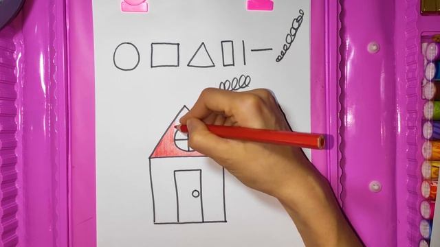 Как нарисовать легко ДОМ. Урок для детей. / How to draw a HOUSE. смотреть онлайн