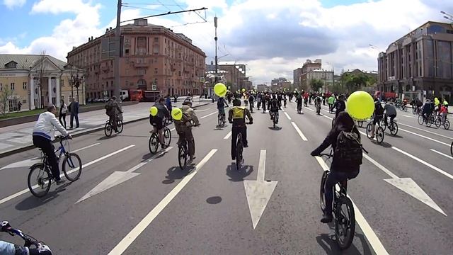 Московский всероссийский велопарад, май 2017 смотреть онлайн