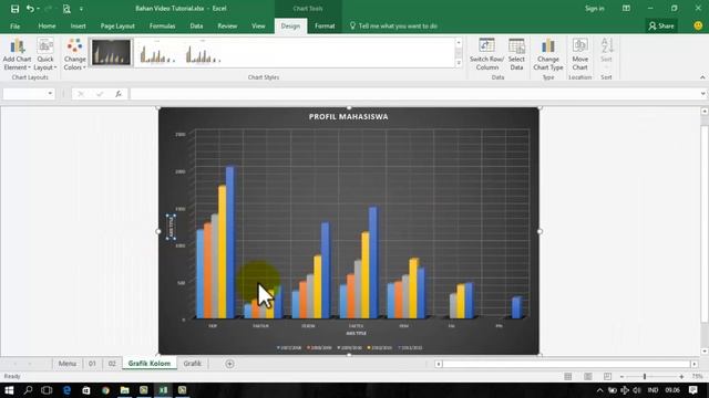 Simple Trick Membuat Grafik Pada Microsoft Excel 2016